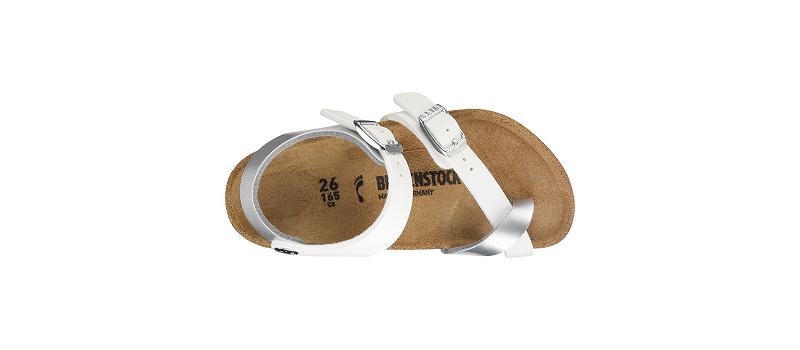 Taormina Birkenstock Birko-flor Narrow Detske Strieborne | SK 462LIS